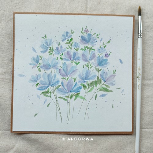 Watercolour Floral Card