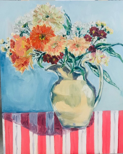 Flowers In A Pitcher
