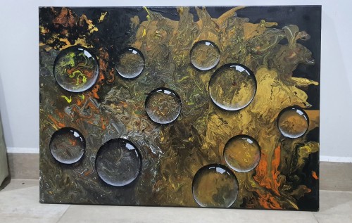 Flamed Bubbles