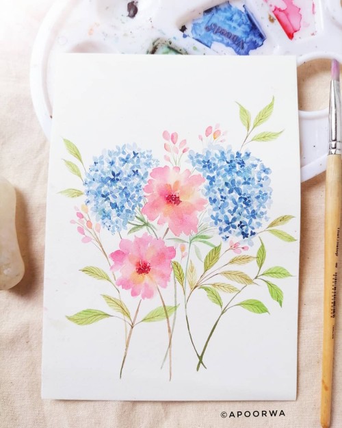 Hand-Painted Greeting Card