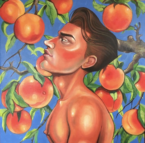 Man With Peach