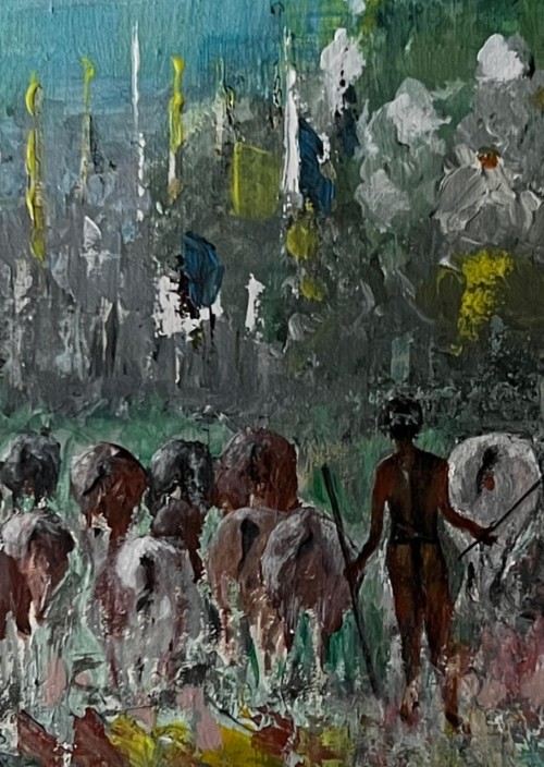 A Cowherd In Anuradhapura Jungle
