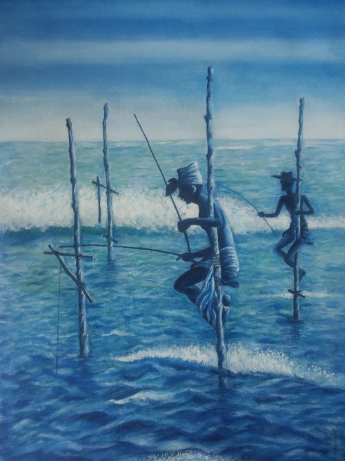 Blue Fisherman