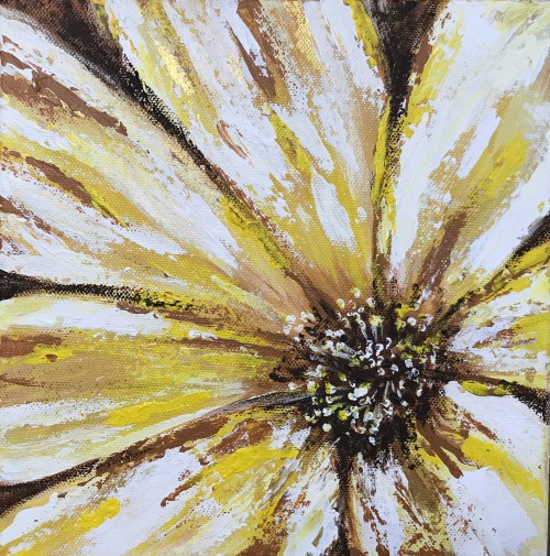 Bold Floral In Browns & Yellows