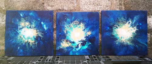 Fluid Art Blue