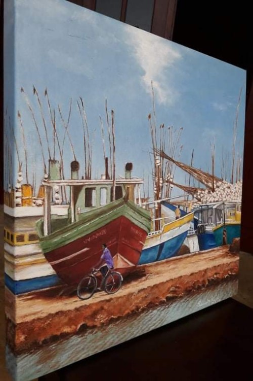 A Crowded Boat Yard