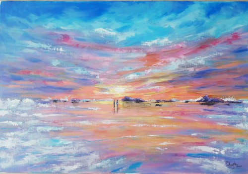 The Sea,Sand And Sky