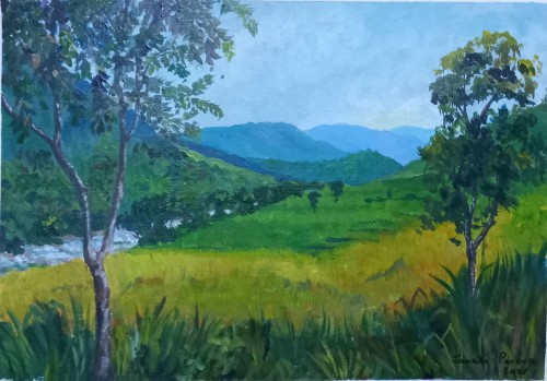 Brook By The Paddy Fields