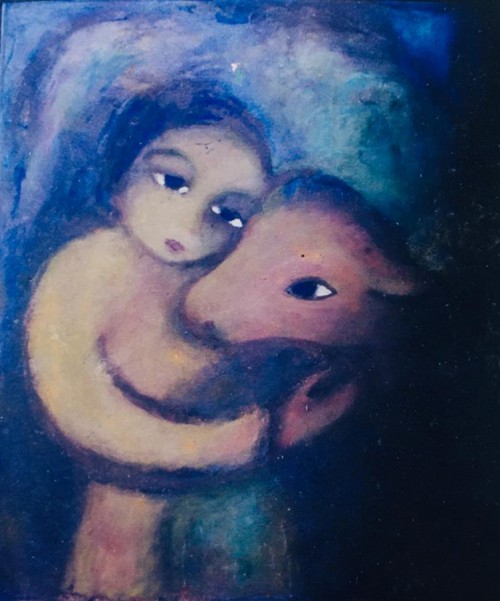 Boy With Calf