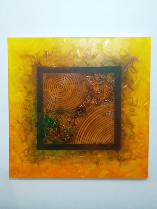 Yellow Abstract Painting