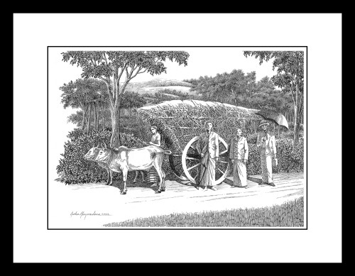 Native Road Scene Ceylon 1903