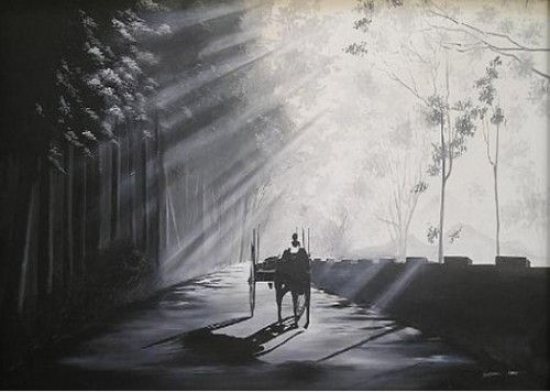 A Cart In The Early Morning