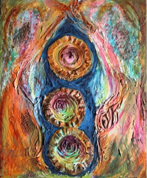 Acrylic On Canvas(Textured)