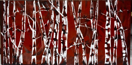 Birds And Bamboo Wood
