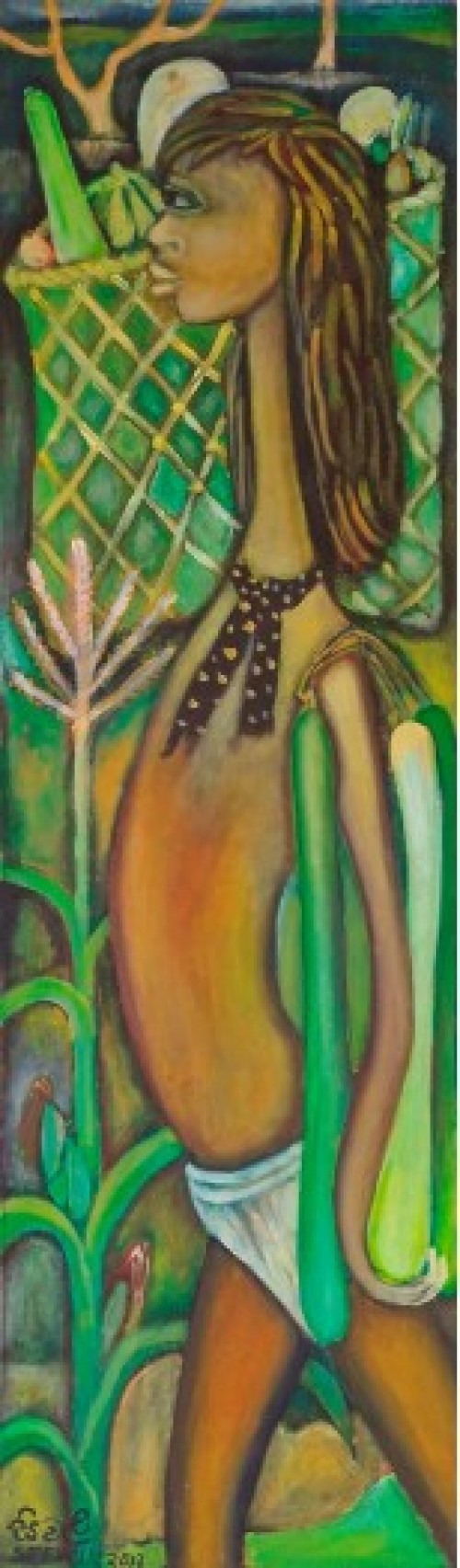 Boy With Fruit Basket