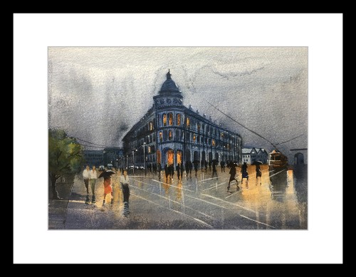Gaffoor Building On A Rainy Day