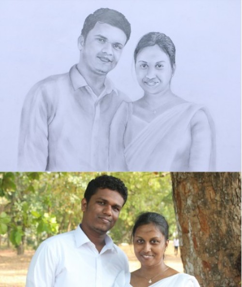 Pencil Portrait Drawing