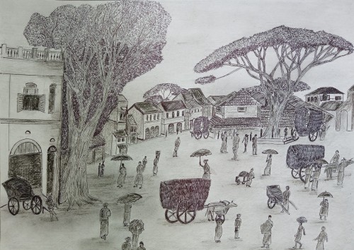 Pettah Mainstreet In 1800s.