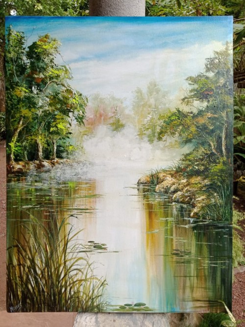 Wild Morning River